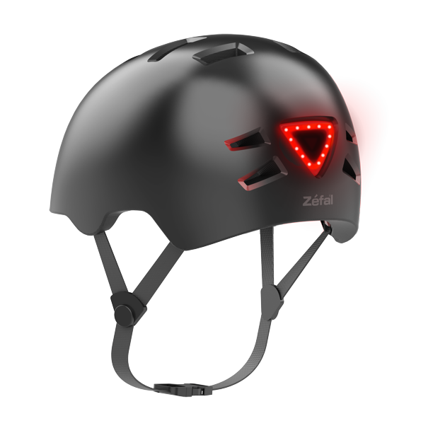 Zefal Ultra Light Adult Bike Helmet w/ LED Light (Ages 14+) Black