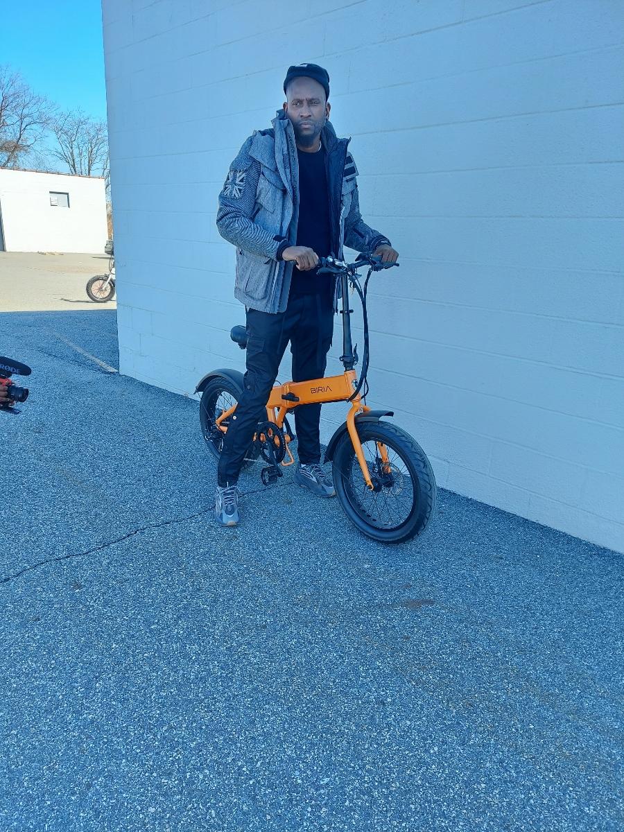 BIRIA ELECTRIC FOLDING BIKE - S2 ORANGE